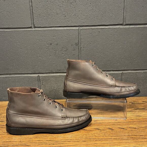 Vintage Dexter Brown Leather Chukka Ankle Boots Men’s 11 Made In USA - Picture 2 of 8